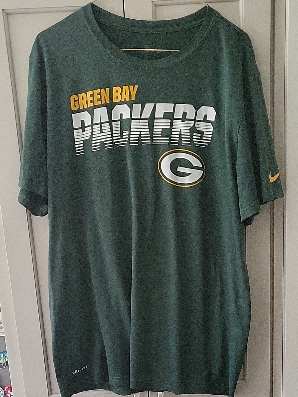 Nike Dri-Fit Green Bay Packers Dark Green Graphic Tee
